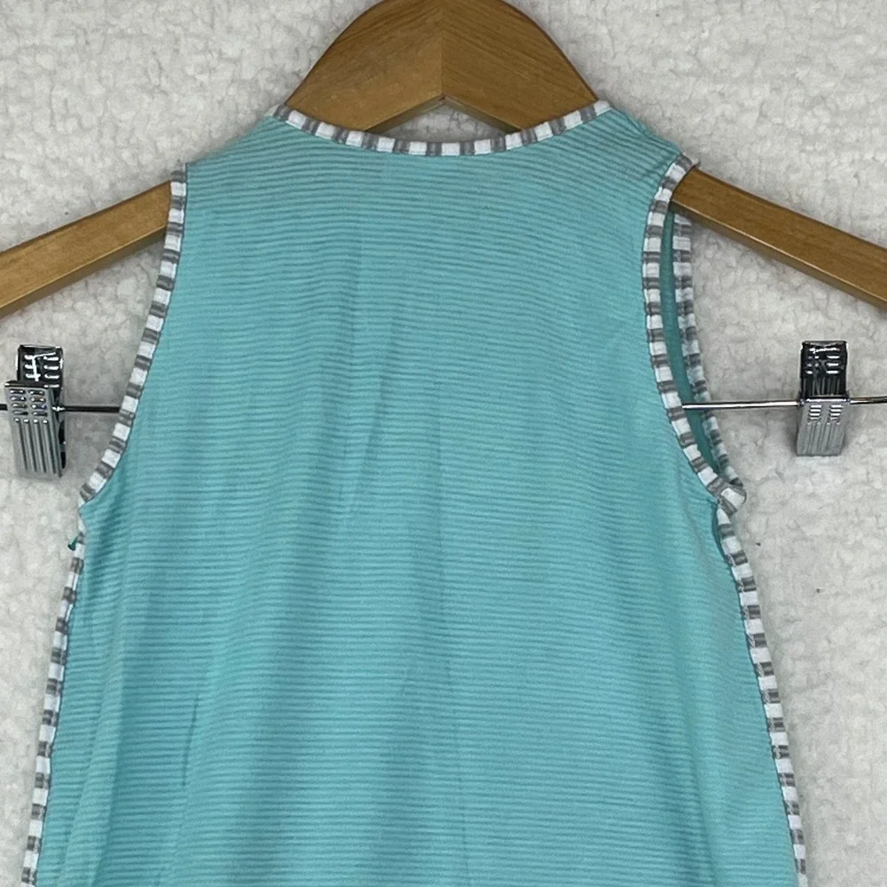 Nuzzlin Baby Sleep Bag Teal Striped Hedgehog Sleeveless Wearable Blanket